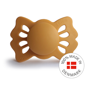FRIGG Lucky - Symmetrical Silicone Pacifier - Honey Gold - Size 1